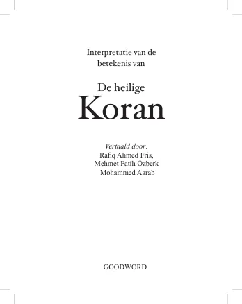 Dutch Quran